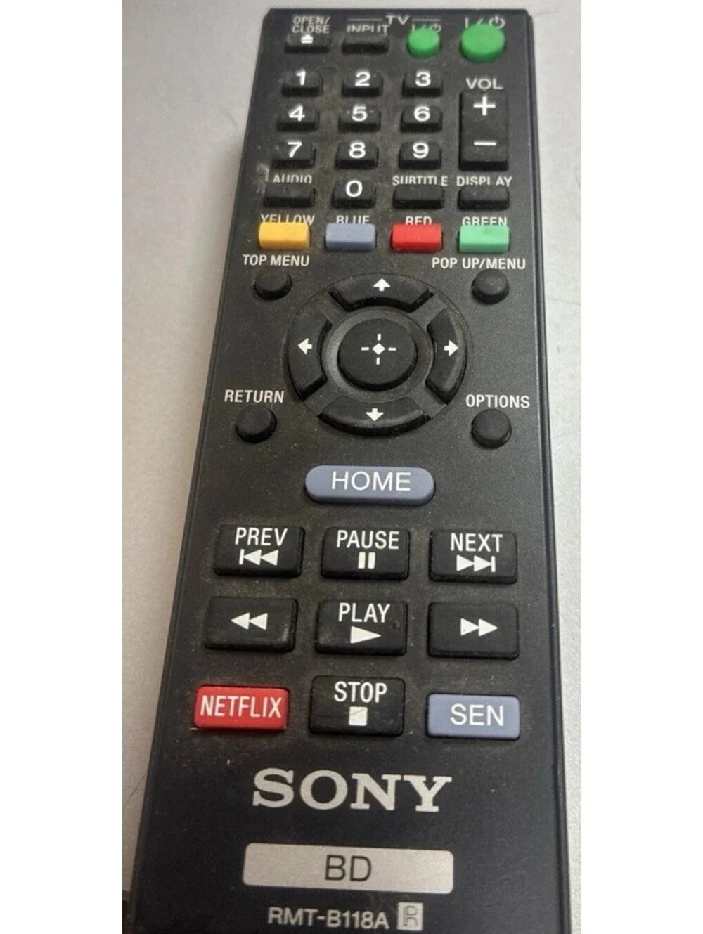 RMT-B118A - Remote fit for SONY Blu-ray Disc DVD BD Player BDP-S590 BDP-BX110